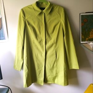 Funky Retro Chartreuse Jacket / Blazer with shoulder pads